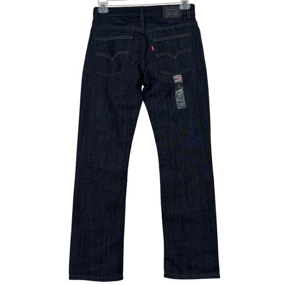 Levi's 511 Slim Jeans Big Boys Size 16 Dark Wash Denim 5 Pocket Classic 28 x 28 - Picture 5 of 10